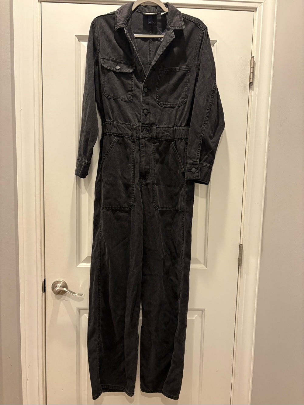 Universal Thread Black Utility Jumpsuit with Chest Pockets